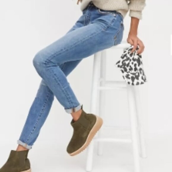 Anthropologie Pilcro High-Rise Leopard-Trimmed Skinny Jeans – Size 25 - Picture 4 of 8